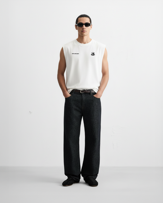 KO x Kerux — Sleeveless Tee Blanca