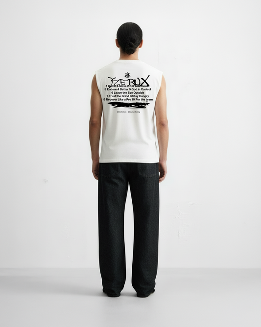 KO x Kerux — Sleeveless Tee Blanca